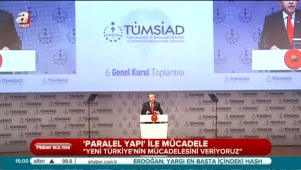 Erdoğan: 'Muhatabı Cumhurbaşkanı değilmiş'