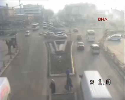 Erzincan'daki trafik kazaları MOBESE'de