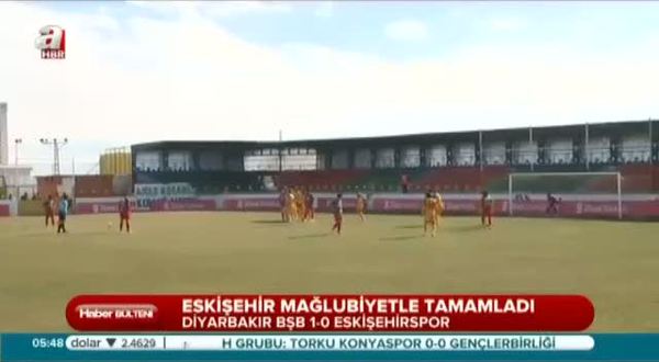 Diyarbakır BB: 1 - Eskişehirspor: 0 (Özet)