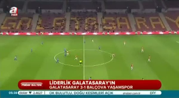 Galatasaray: 3 - Balçova Belediyespor: 1 (Özet)