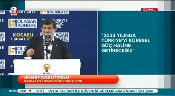 Davutoğlu: Gebze Marmaray üzerinden İstanbul'a bağlanacak
