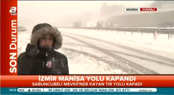 İzmir - Manisa yolu trafiğe kapandı