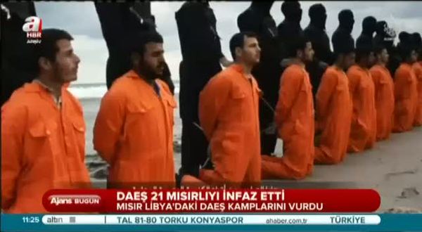 IŞİD 21 Mısırlı'yı infaz etti!