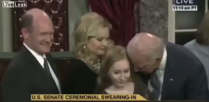 Joe Biden'ın davranışları klip oldu