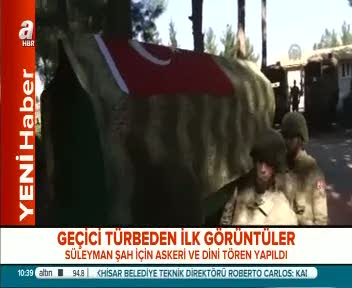 Geçici türbeden ilk görüntüler