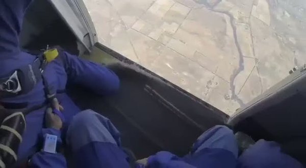 Atlayınca bayılan paraşütçünün korku dolu anları