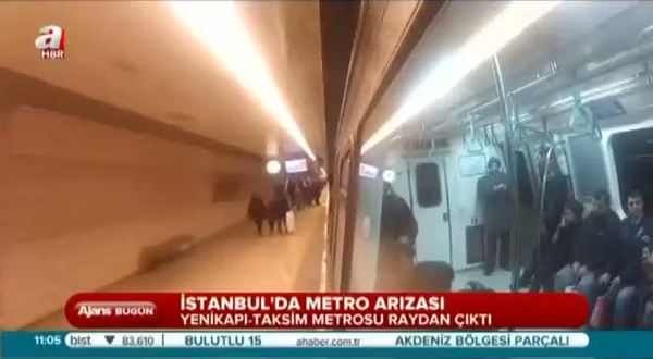 Taksim-Yenikapı metrosu raydan çıktı
