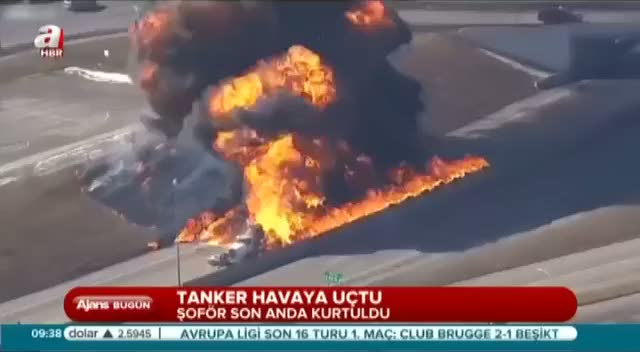 ABD'de seyir halindeki tanker havaya uçtu