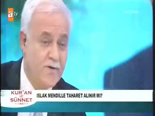 Islak mendille taharet alınır mı?