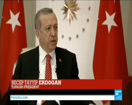 Erdoğan France24'e konuştu