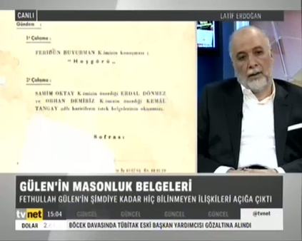 Latif Erdoğan Gülen’in masonluk belgesi hakkında konuştu