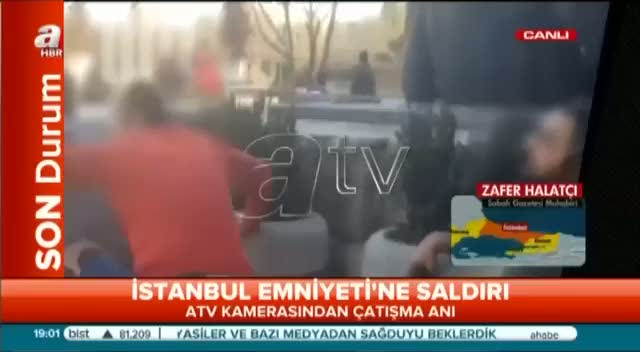 İşte Emniyet Müdürlüğüne saldırı anı