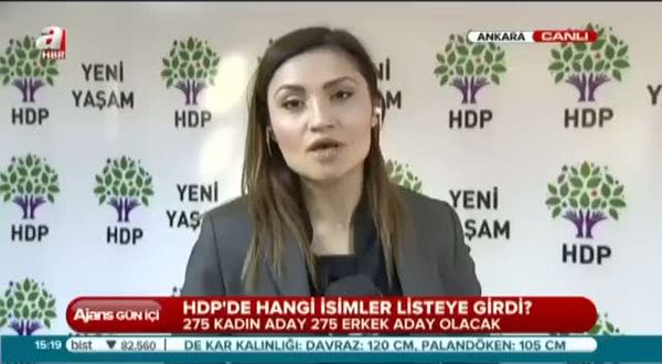 HDP'nin kesinleşmiş aday listesi belli oldu