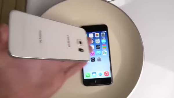 Samsung Galaxy S6 ve iPhone 6 kaynatılırsa