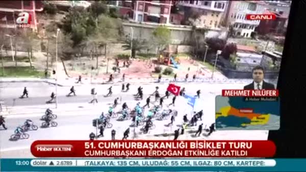 Cumhurbaşkanı Erdoğan, tanıtım turunda pedal çevirdi