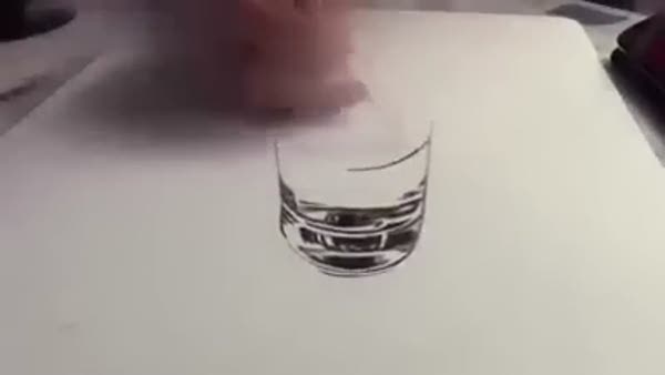Mükemmel 3D bardak çizimi