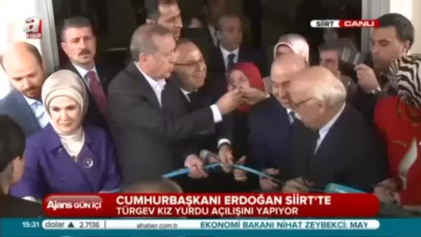 Erdoğan TÜRGEV kız yurdu açılışını yaptı