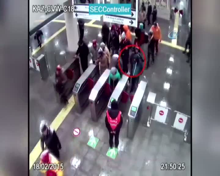 Yankesicilik anları kamerada