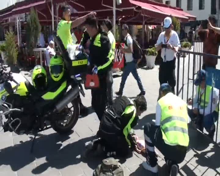 Motosikletli 112 Ekipleri zamana karşı yarıştı