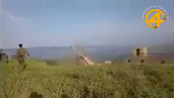 Golan'da İsrail tankı böyle devrildi