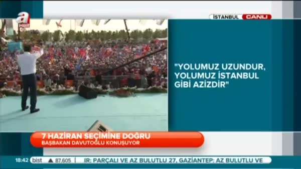 Başbakan Davutoğlu İstanbul'da konuştu