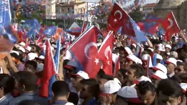 Başbakan Davutoğlu Kırşehir mitinginde konuştu