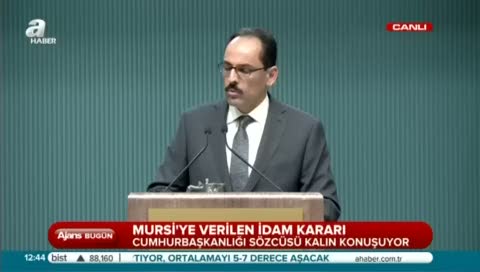 Cumhurbaşkanlığı'ndan idam tepkisi