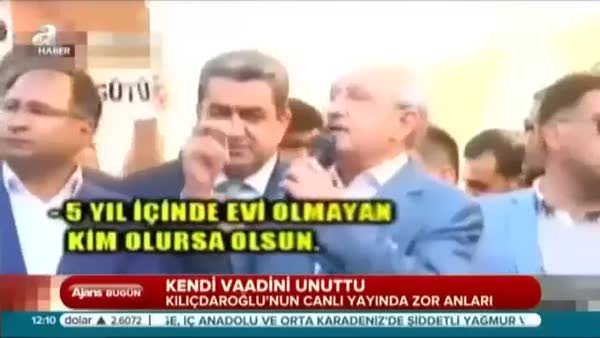 Kılıçdaroğlu'nun canlı yayında zor anları