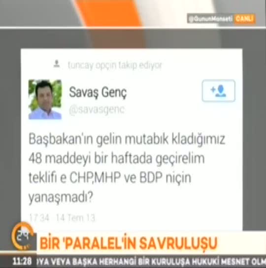 Bir 'Paralel'in savruluşu
