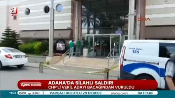CHP'li aday Türkmen'in vurulma anı