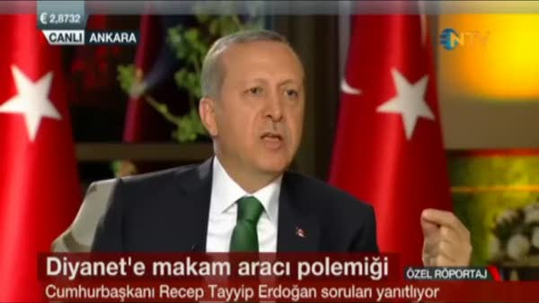 Erdoğan:Diyanet İşleri tarifeli Başkanı tarifeli uçak kullanmamalı