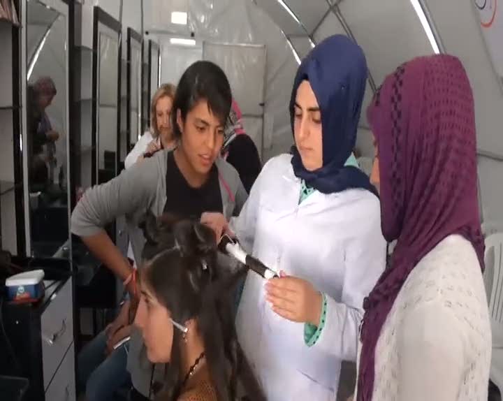 Savaş mağdurlarına meslek kursu