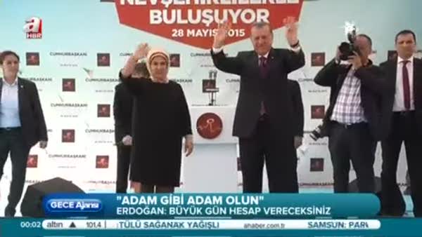 Erdoğan, Nevşehir ve Aksaray'da halka seslendi