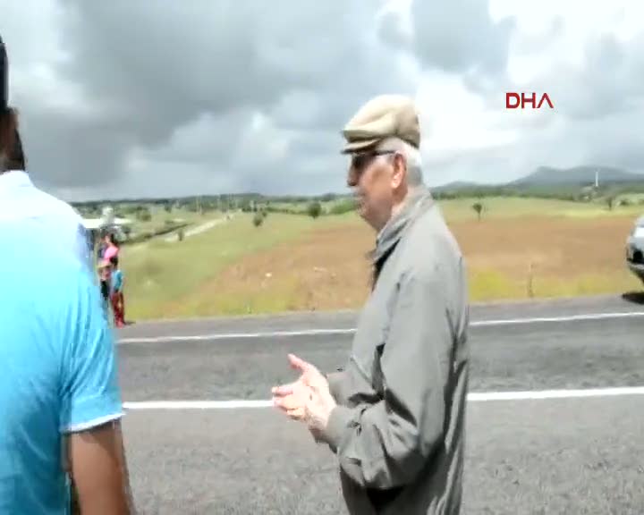 otomobilin çarptığı yaşlı adam öldü