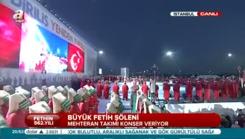 Mehteran Birliği Fetih Şöleni'nde konser verdi