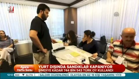Yurt dışında sandıklar kapanıyor