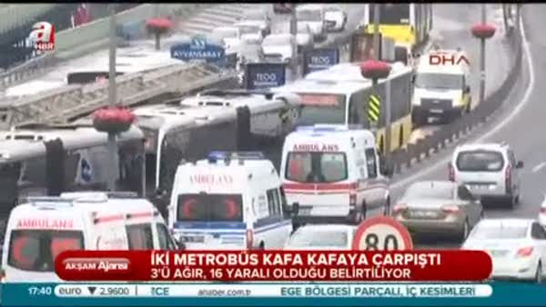 İstanbul'da metrobüs kazası