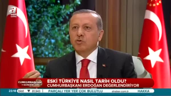Cumhurbaşkanı Erdoğan ''Meydana ilk inen ben değilim''