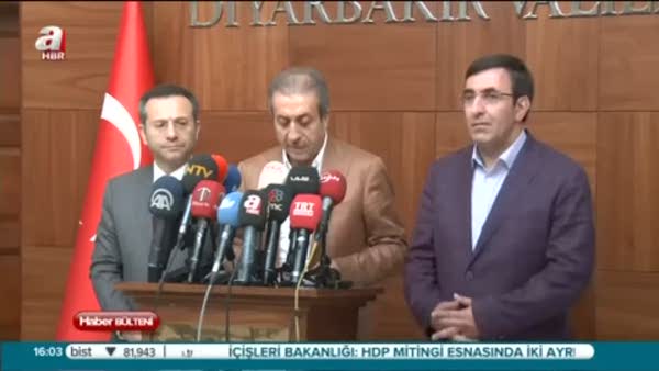 Bakan Mehdi Eker HDP mitingindeki patlamayla ilgili açıklama yaptı