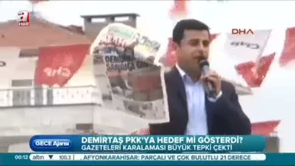 Demirtaş medyayı PKK'ya hedef gösterdi