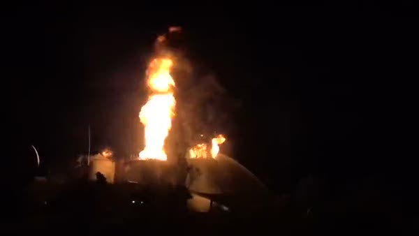 Kiev'de yakıt tesisinde patlama
