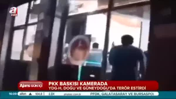 PKK'nın silahlı tehdidi kamerada