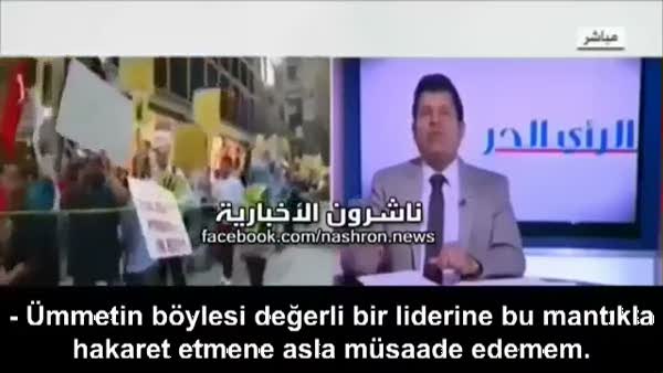 Arap spiker Erdoğan'ı öyle bir savundu ki...