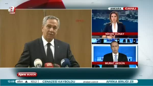 Başbakan Yardımcısı Bülent Arınç gazetecilerin sorularını yanıtladı