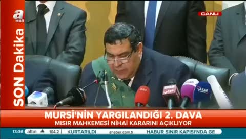 Mursi'ye 2.davada idam kararı!