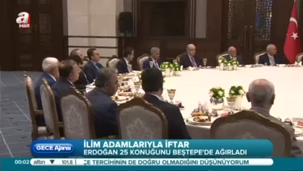 Erdoğan'dan ilim adamlarına iftar