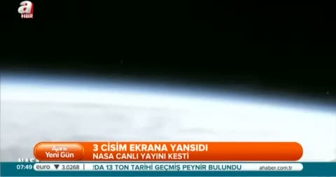 NASA canlı yayını kesti