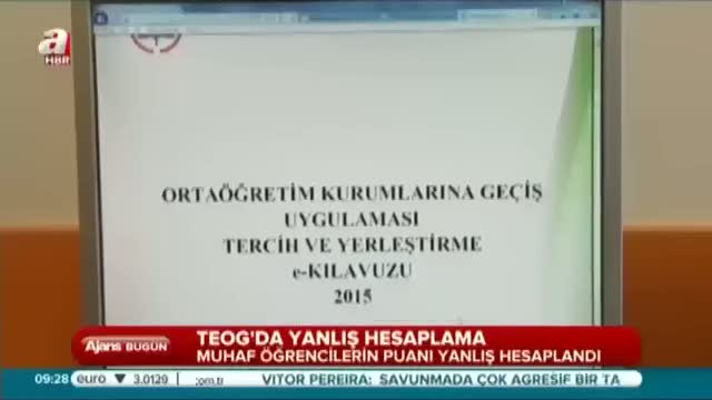 TEOG'da hatalı puan hesabı