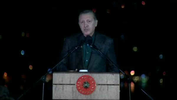 Cumhurbaşkanı Erdoğan ''Eğer bu ülke teröre kurban edilirse yazık olur