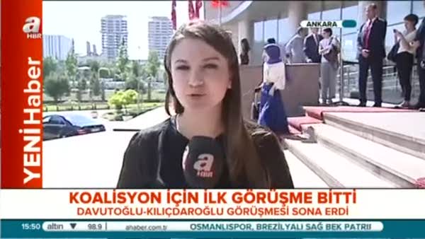 Davutoğlu-CHP görüşmesi tamamlandı